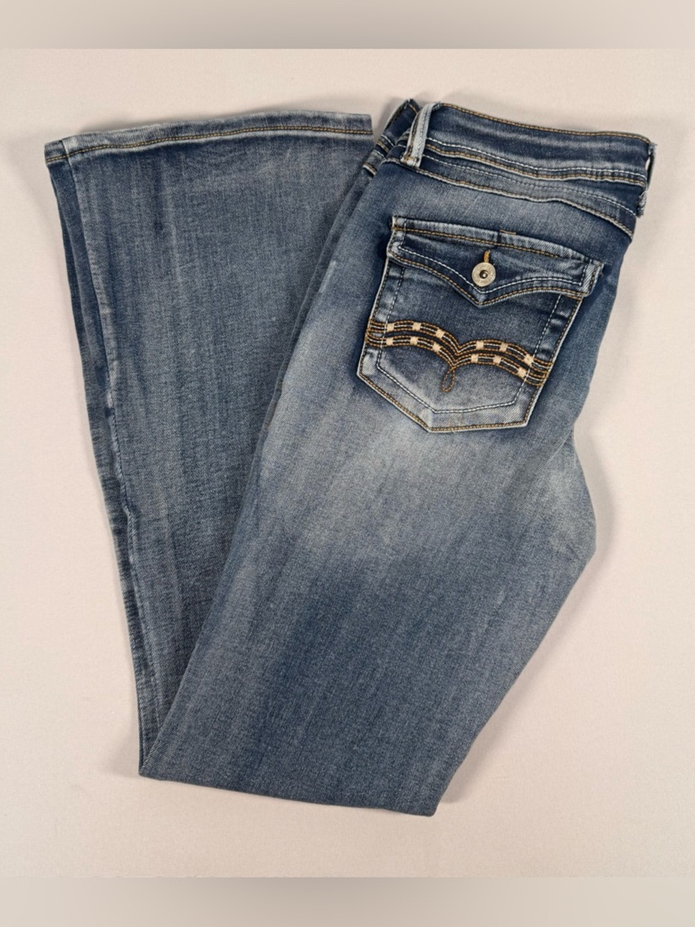 Telepatia Bootcut Mid Wash Blue Denim Jeans Women/Juniors  Size 9/29